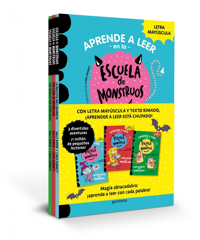 Aprender a leer en la Escuela de Monstruos - Pack con los libros 1, 2 y 3