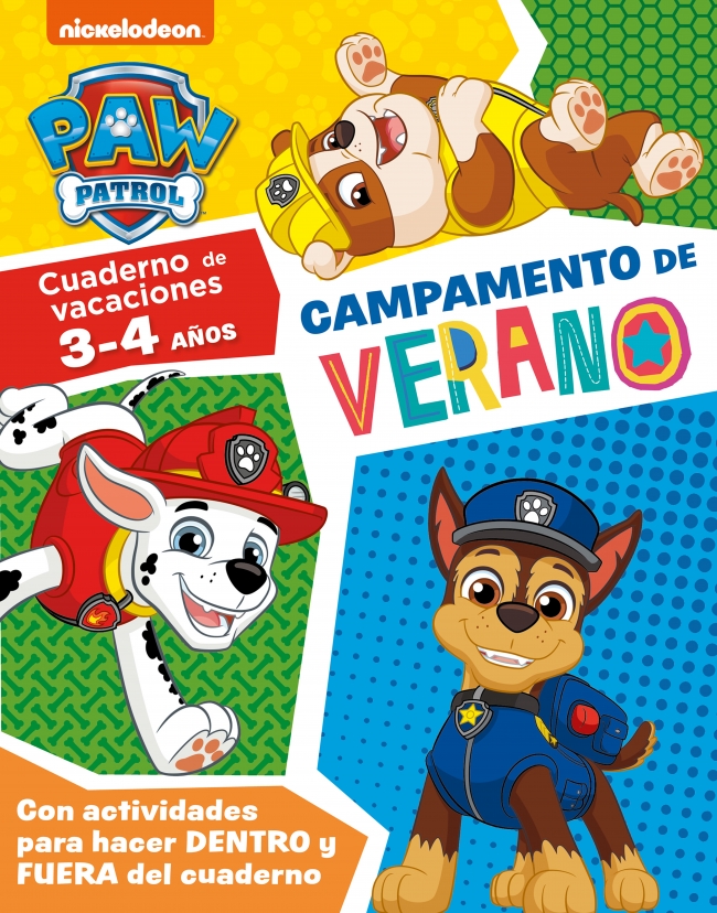 Paw Patrol | Patrulla Canina. Cuaderno de vacaciones . - Campamento de verano (3-4 años)