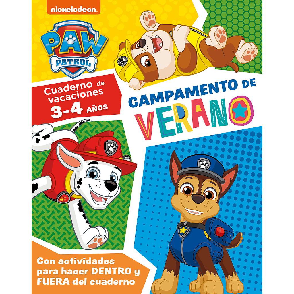 Paw Patrol | Patrulla Canina. Cuaderno de vacaciones . - Campamento de verano (3-4 años)