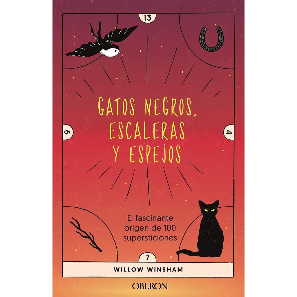 Gatos negros, escaleras y espejos