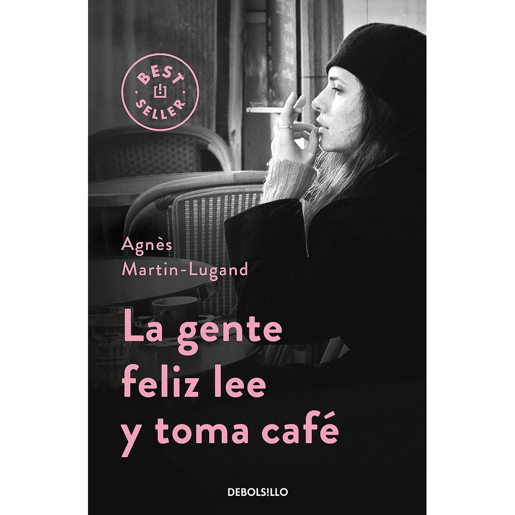 La gente feliz lee y toma café