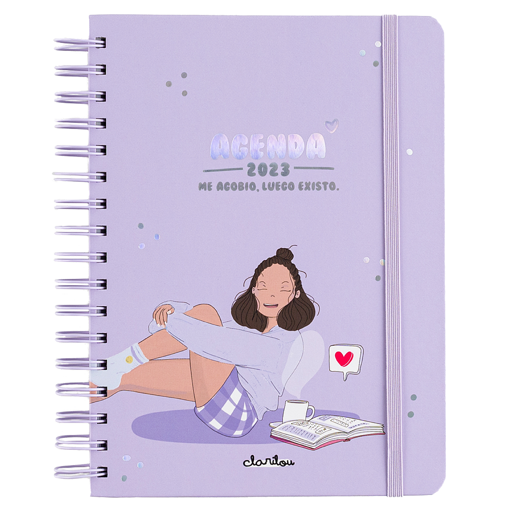 Agenda anual semana vista 2023 Clarilou