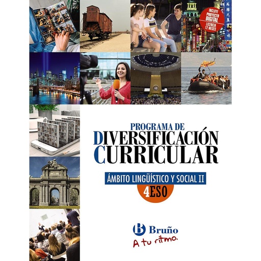 [9788469634103] Diversificación Curricular Ámbito Lingüístico y Social 4 ESO A tu ritmo