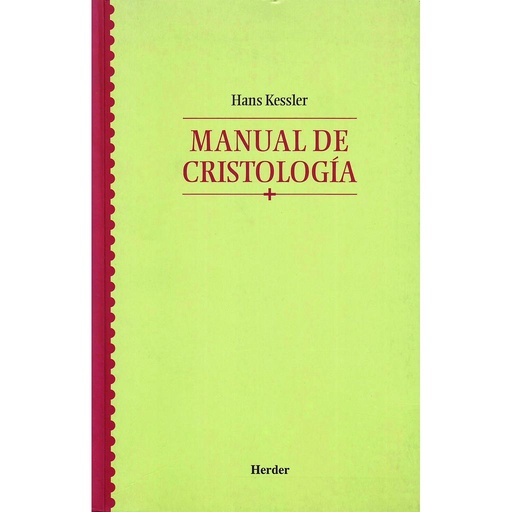 [9788425423420] Manual de Cristología