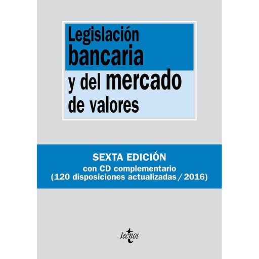 [9788430969487] Legislación bancaria y del mercado de valores