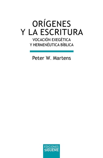 [9788430120048] Orígenes y la Escritura