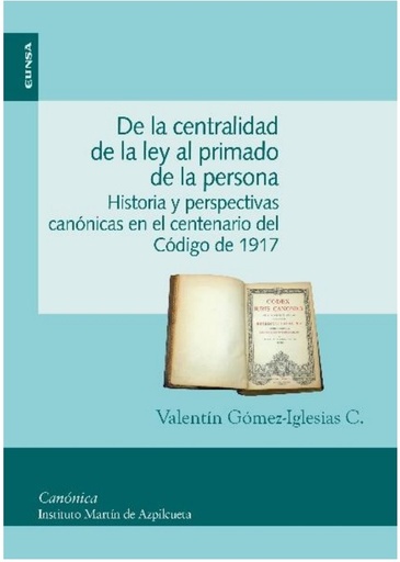 [9788431333317] De la centralidad de la ley al primado de la persona