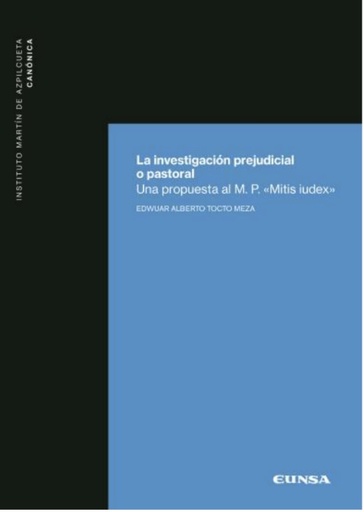 [9788431333966] La investigación prejudicial o pastoral