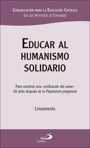 [9788428554350] Educar al humanismo solidario