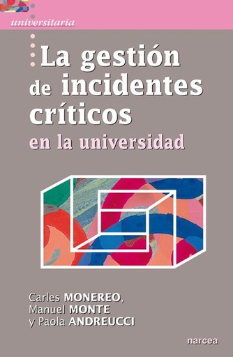 [9788427721234] La gestión de incidentes críticos en la Universidad