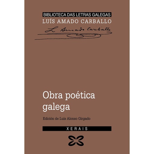 [9788483026403] Obra poética galega Luís Amado Carballo