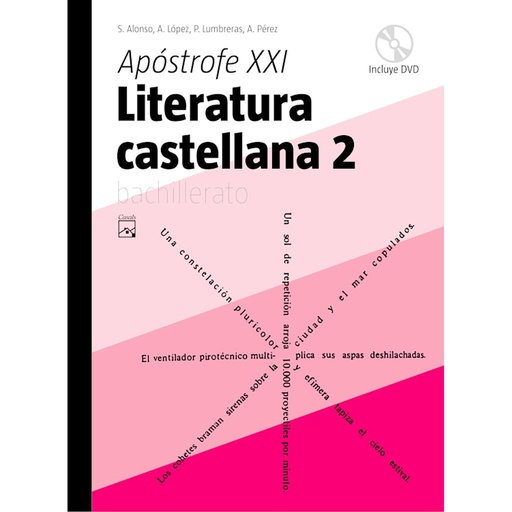 [9788421840290] Literatura castellana 2. Apóstrofe XXI Bachillerato (Catalunya) (2009)
