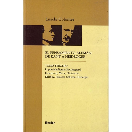 [9788425415210] El pensamiento alemán de Kant a Heidegger