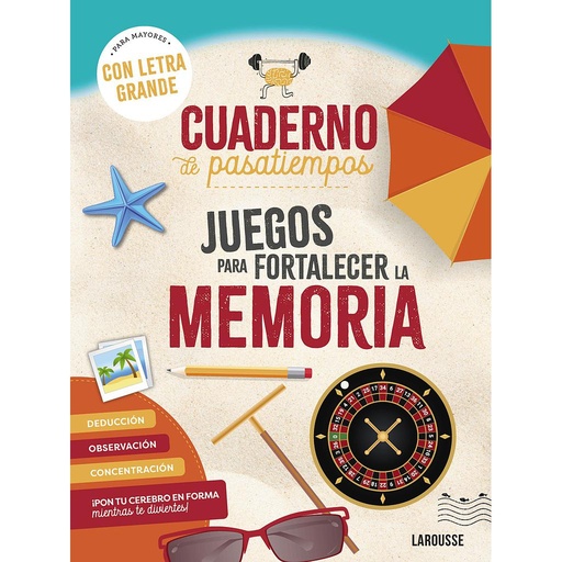 [9788410124400] Cuaderno de pasatiempos para mayores. Juegos para fortalecer la memoria