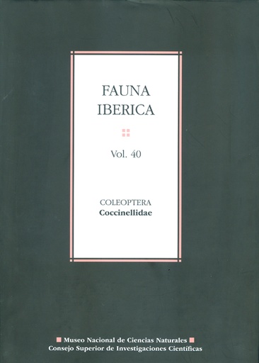 [12466] Fauna Ibérica. Vol. 40: Coleoptera: Coccinellidae