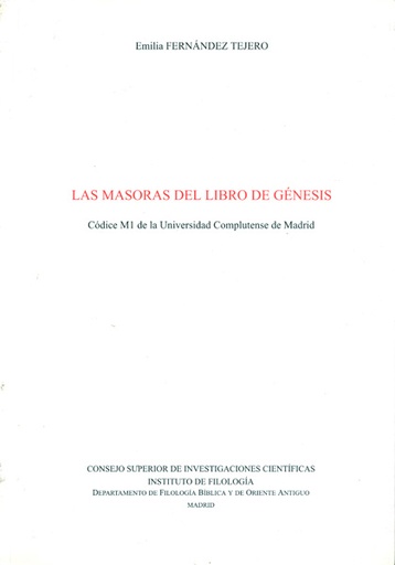 [11058] Las masoras del Libro de Génesis