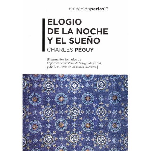 [9788494912085] Elogio de la noche y el sueño