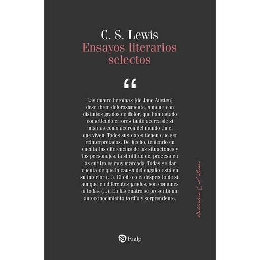 [9788432165245] Ensayos literarios selectos