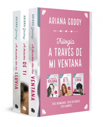 [9788413147987] Pack trilogía Hermanos Hidalgo (Contiene: A través de mi ventana | A través de ti | A través de la lluvia)
