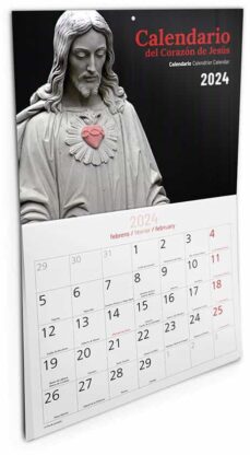 [9788427147171] Calendario 2024 - Pared con faldilla Sagrado Corazón 