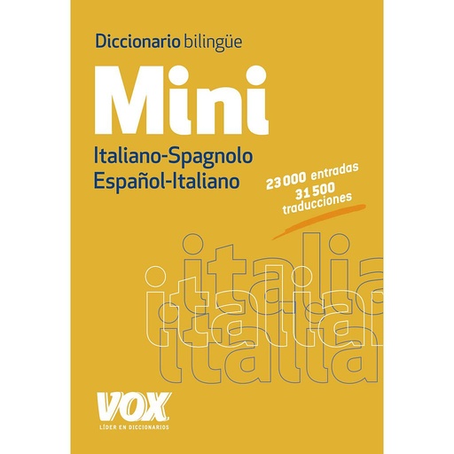 [9788499741741] Diccionario Mini Español-Italiano / Italiano-Spagnolo