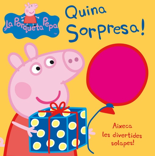 [9788448832391] Peppa Pig. Llibre de cartró amb solapes - Quina sorpresa!