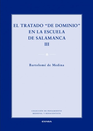 [9788431331795] El tratado de "dominio" en la escuela de Salamanca