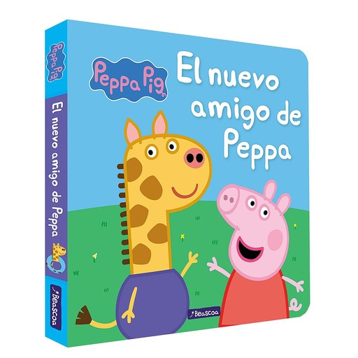 [9788448863104] Peppa Pig. Libro de cartón - El nuevo amigo de Peppa