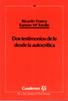 [9788429311921] Dos testimonios de fe desde la autocrítica