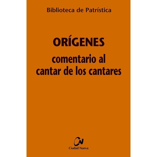 [9788497151146] Comentario al Cantar de los Cantares