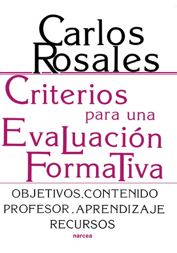 [9788427704763] Criterios para una evaluación formativa