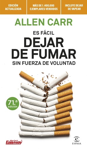 [9788467070590] Es fácil dejar de fumar sin fuerza de voluntad