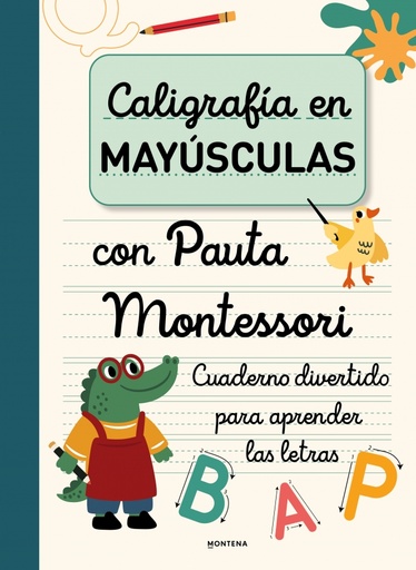 [9788419650931] Caligrafía en MAYÚSCULAS con pauta Montessori