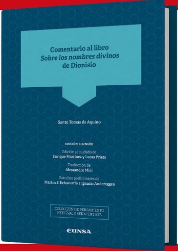 [9788431338855] Comentario al libro Sobre los  nombres divinos de Dionisio