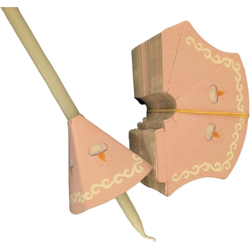 [9788408308805] Farol cartón auto montable para candelas. Pack 100 uds