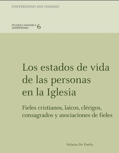 [9788417561093] Los estados de vida de las personas en la Iglesia