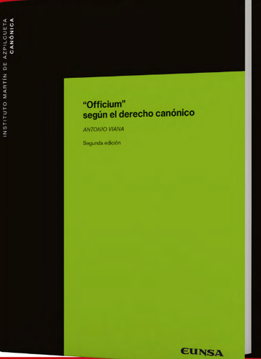 [9788431337834] Officium según el Derecho Canónico