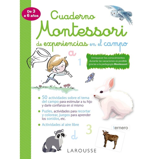 [9788418100352] Cuaderno Montessori de experiencias en el campo