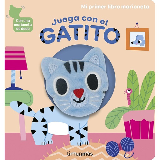 Juega con el gatito. Libro marioneta