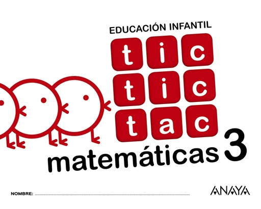 [9788469829899] Tic tic tac matemáticas 3.