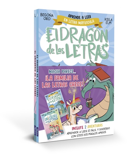 El dragón de las letras - Magia parece... ¡la familia de las letras crece! Pack con dos libros del unicornio y el dragón de las letras