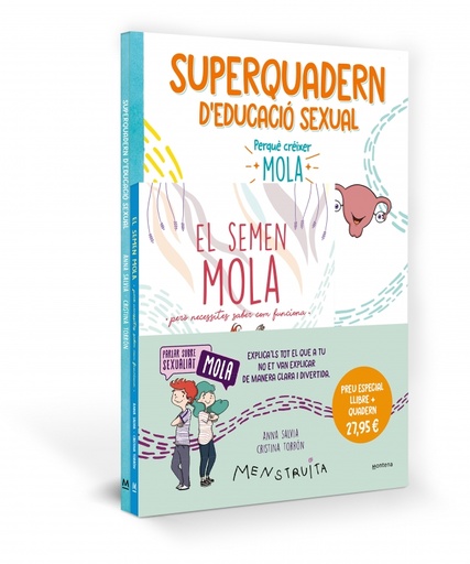 [9788419975072] Pack Aprèn amb Menstruita (El semen mola + Superquadern d'educació sexual)