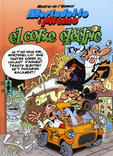 [9788466652155] Mortadel·lo i Filemó. El cotxe elèctric (Mestres de l'Humor 33)