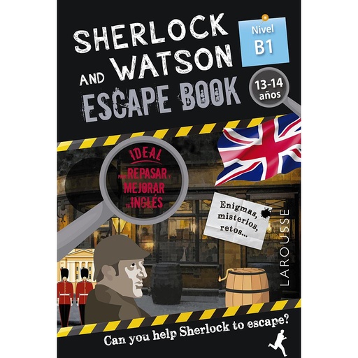 Sherlock & Watson. Escape book para repasar inglés. 13-14 años