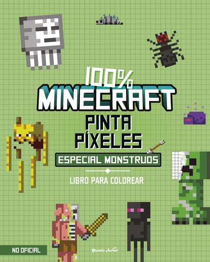 100% Minecraft. Pinta píxeles. Especial monstruos