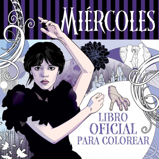 Miércoles Addams. Libro oficial para colorear