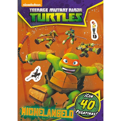 [9788408144830] Las Tortugas Ninja. Michelangelo. Actividades con pegatinas