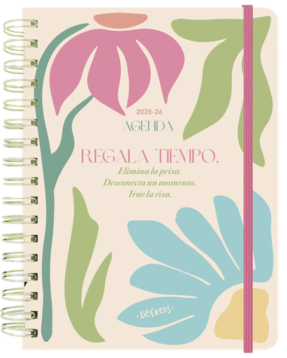 Agenda escolar semanal 2025-2026 Defreds