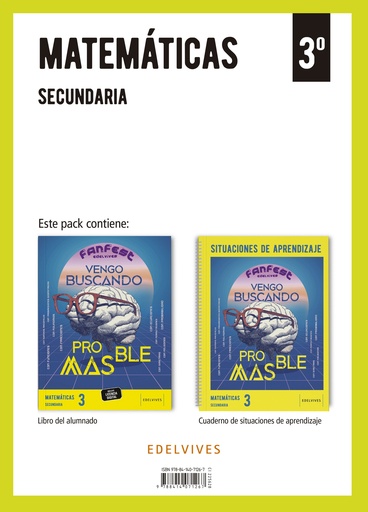Proyecto: FanFest. Matemáticas 3 Secundaria. Libro del alumnado + Cuaderno