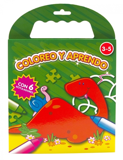 Coloreo y aprendo verde oscuro